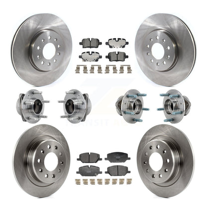 Kit de plaquettes de Rotor de frein, roulement de moyeu avant et arrière (10 pièces) pour Chevrolet Equinox GMC FW