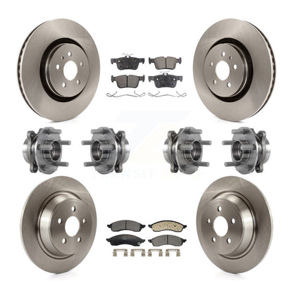 Kit de plaquettes de Rotor de frein, roulement de moyeu avant et arrière (10 pièces) pour Lincoln Nautilus AW 22-23