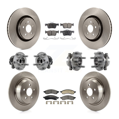 Kit de plaquettes de Rotor de frein, roulement de moyeu avant et arrière (10 pièces) pour Lincoln Nautilus FW 22-23