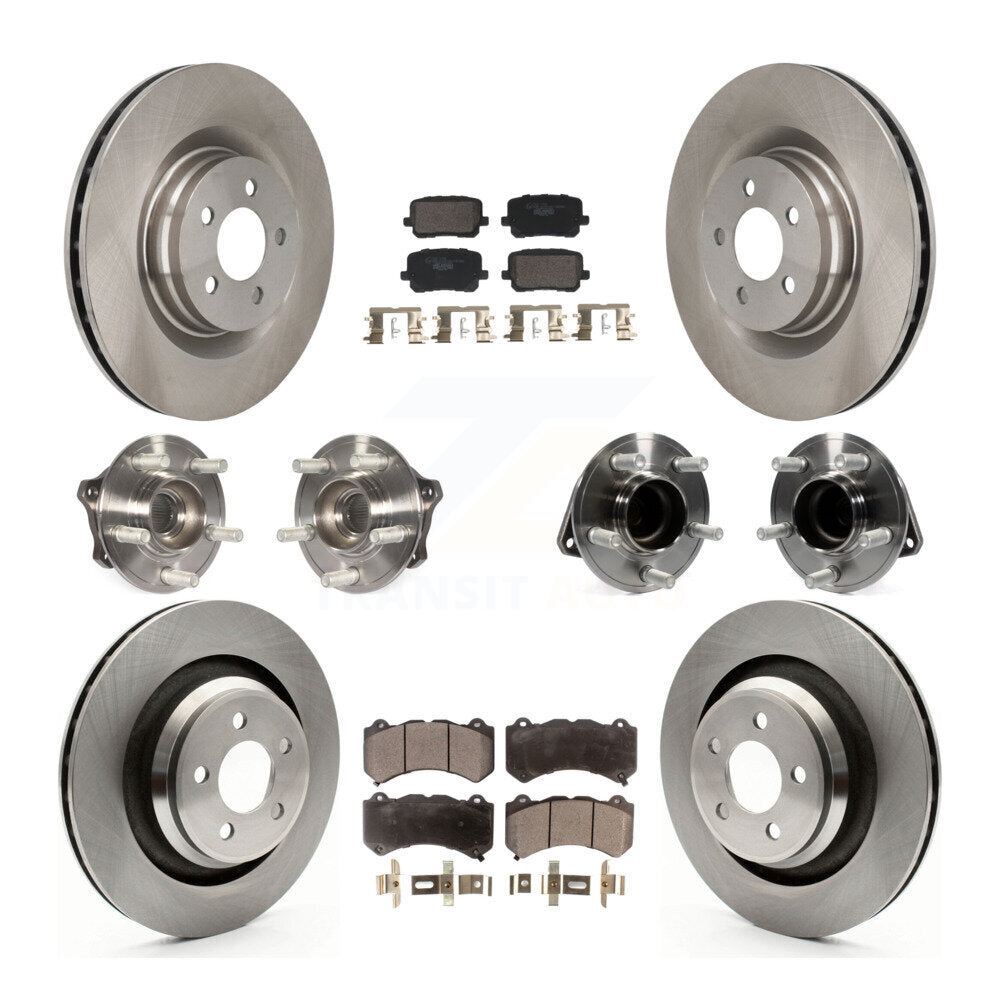 Kit de rotors et plaquettes de frein à disque, roulements de moyeu avant et arrière (10 pièces) pour Dodge Charger