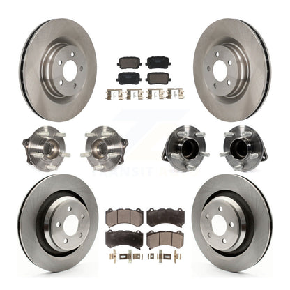 Kit de rotors et plaquettes de frein à disque, roulements de moyeu avant et arrière (10 pièces) pour Dodge Charger