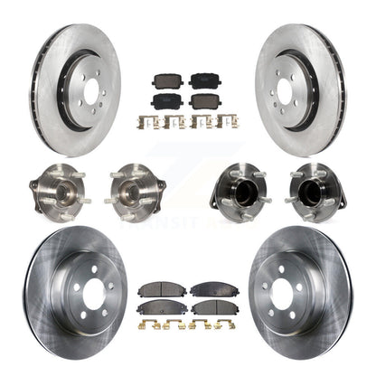 Kit de rotors et plaquettes de frein à disque, roulements de moyeu avant et arrière (10 pièces) pour Dodge Charger