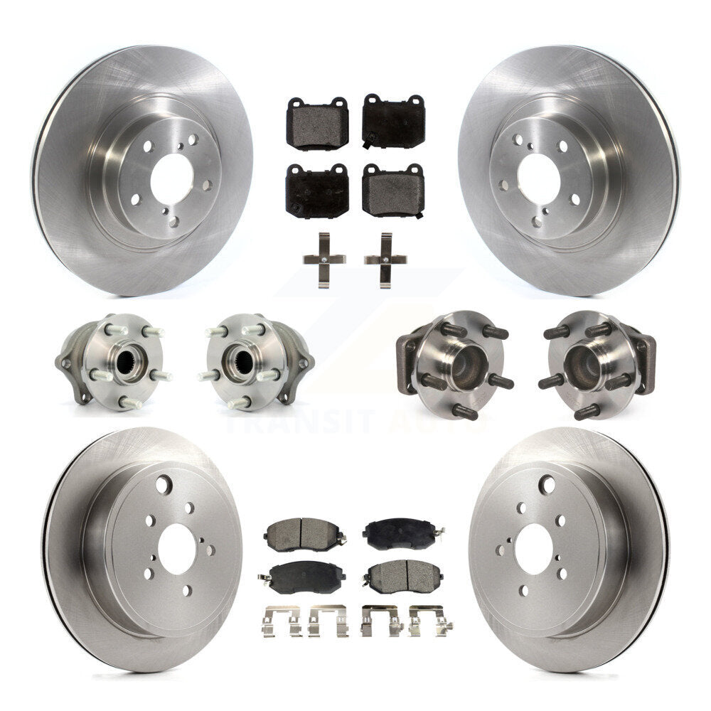 Kit de plaquettes de Rotor de frein, roulement de moyeu avant et arrière (10 pièces) pour Subaru BRZ Limited/Premiu