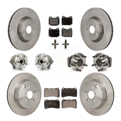 Kit de plaquettes de Rotor de frein à disque, roulement de moyeu avant et arrière (10 pièces) pour Subaru BRZ Toyota 8