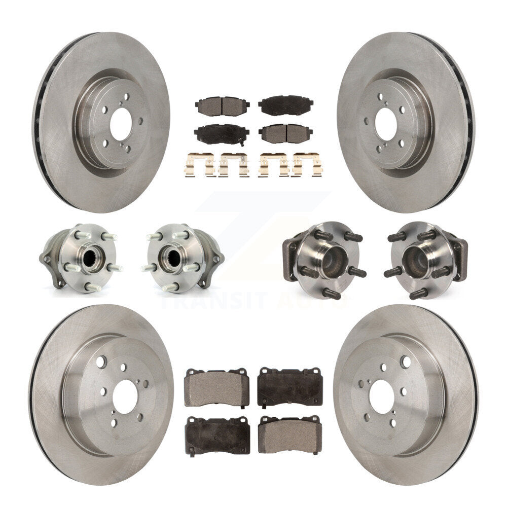 Kit de plaquettes de Rotor de frein à disque, roulement de moyeu avant et arrière (10 pièces) pour Subaru BRZ Bas 2017