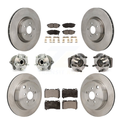 Kit de plaquettes de Rotor de frein à disque, roulement de moyeu avant et arrière (10 pièces) pour Subaru BRZ Bas 2017