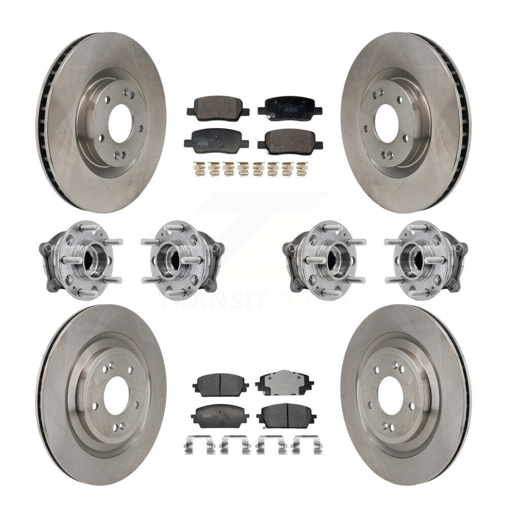 Kit de plaquettes de Rotor de frein à disque, roulement de moyeu avant et arrière (10 pièces) pour Hyundai Santa Fe Ki