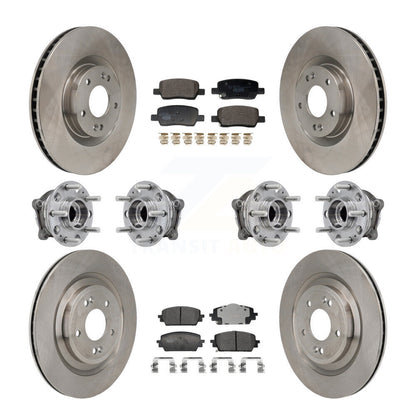 Kit de plaquettes de Rotor de frein à disque, roulement de moyeu avant et arrière (10 pièces) pour Hyundai Santa Fe Ki