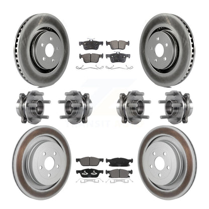 Kit de plaquettes de rotor de frein, roulement de moyeu avant et arrière (10 pièces) pour Lincoln Nautilus AW