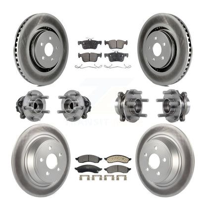 Kit de plaquettes de rotor de frein, roulement de moyeu avant et arrière (10 pièces) pour Lincoln Nautilus FW