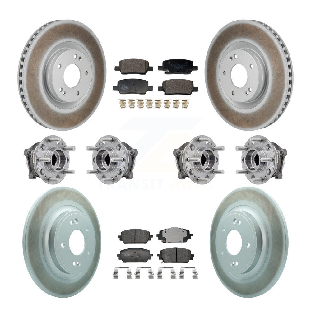 Kit de plaquettes de rotor de frein, roulement de moyeu avant et arrière (10 pièces), pour Hyundai Santa Fe Ki