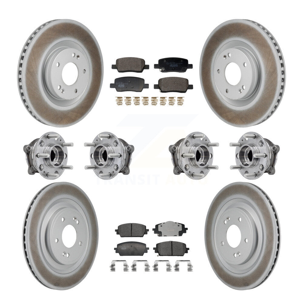 Kit de plaquettes de rotor de frein, roulement de moyeu avant et arrière (10 pièces), pour Hyundai Santa Fe Ki