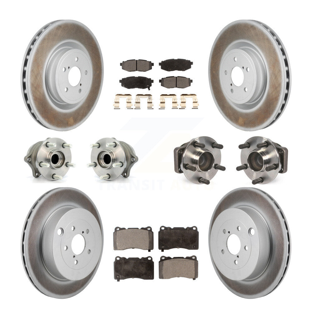 Kit de plaquettes de rotor de frein, roulement de moyeu avant et arrière (10 pièces) pour Subaru BRZ Bas 2017