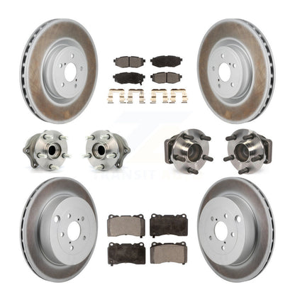 Kit de plaquettes de rotor de frein, roulement de moyeu avant et arrière (10 pièces) pour Subaru BRZ Bas 2017