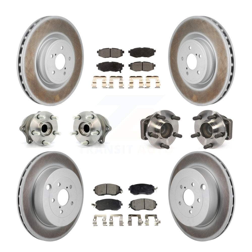 Kit de plaquettes de rotor de frein, roulement de moyeu avant et arrière (10 pièces) pour Toyota 86 Base/G 19