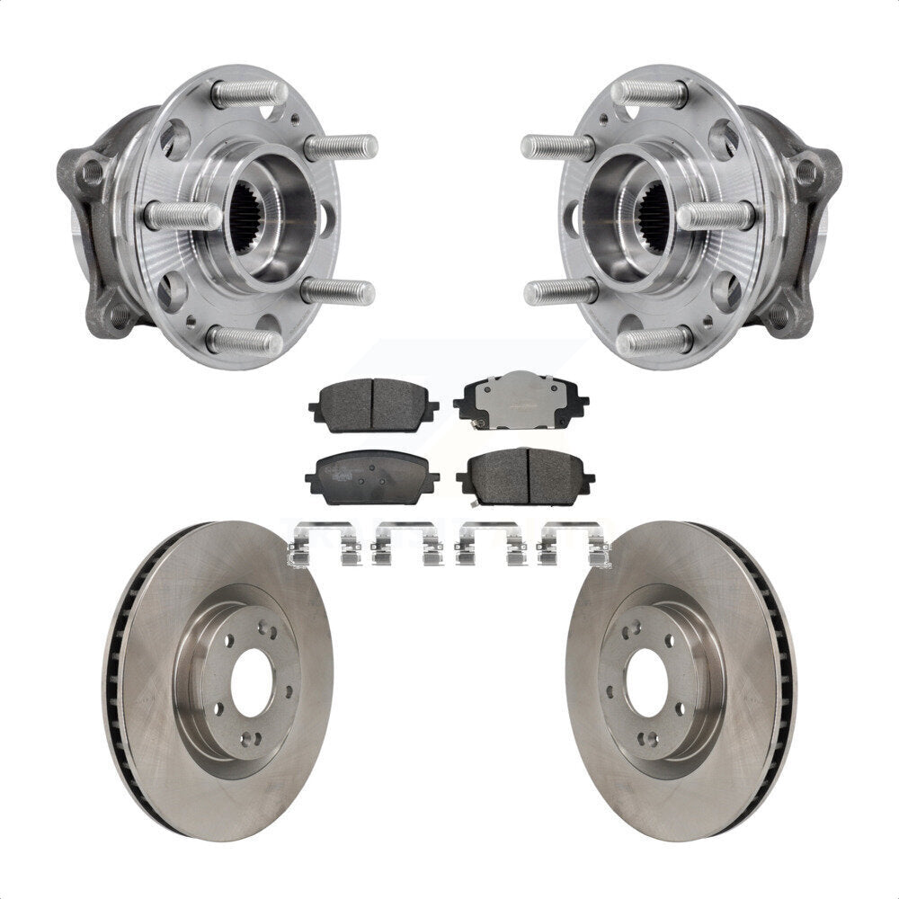 Kit de plaquettes de Rotor de frein à disque, roulement de moyeu avant, pour Hyundai Santa Fe Kia Sorento Cru