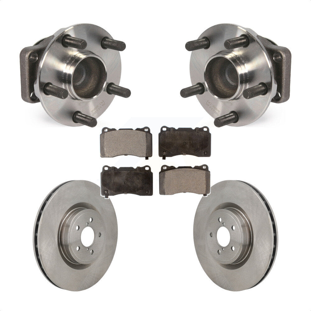 Ensemble de roulement de moyeu avant, Rotor de frein à disque et Kit de plaquettes pour Subaru BRZ Toyota 8