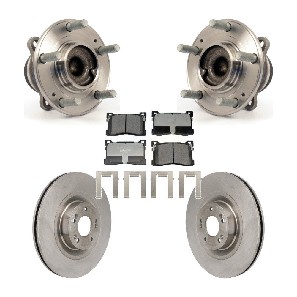 Kit de plaquettes de Rotor de frein à disque, ensemble de roulements de moyeu avant pour Hyundai Equu 2012 – 2016