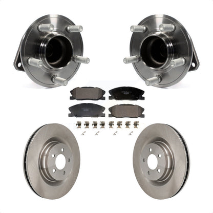 Ensemble de roulements de moyeu avant, Rotors et plaquettes de frein à disque, Kit pour Dodge Charger