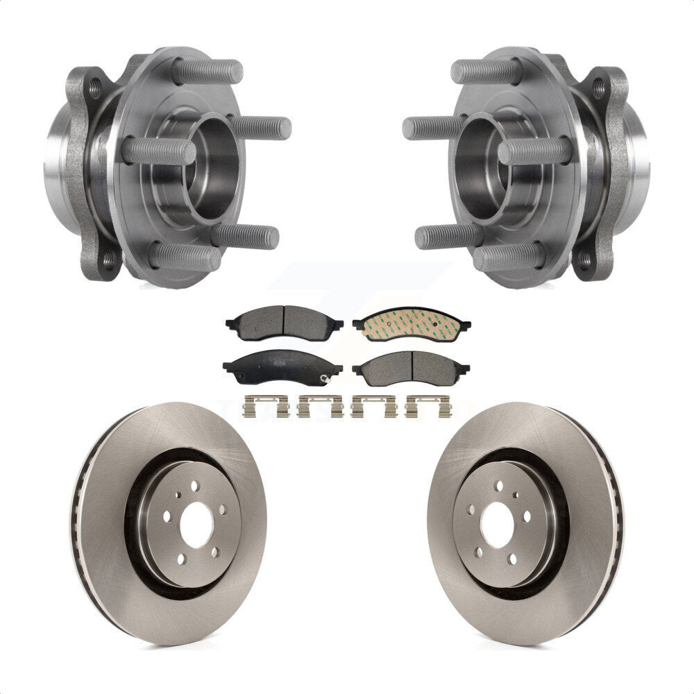 Kit de rotors et plaquettes de frein à disque, ensemble de roulements de moyeu avant pour Lincoln Nautilus