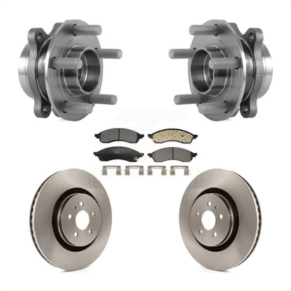 Kit de rotors et plaquettes de frein à disque, ensemble de roulements de moyeu avant pour Lincoln Nautilus