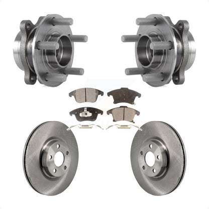 Kit de rotor de frein et de plaquettes d'assemblage de roulement de moyeu avant pour Lincoln MKZ 2017 2020 – 2.0