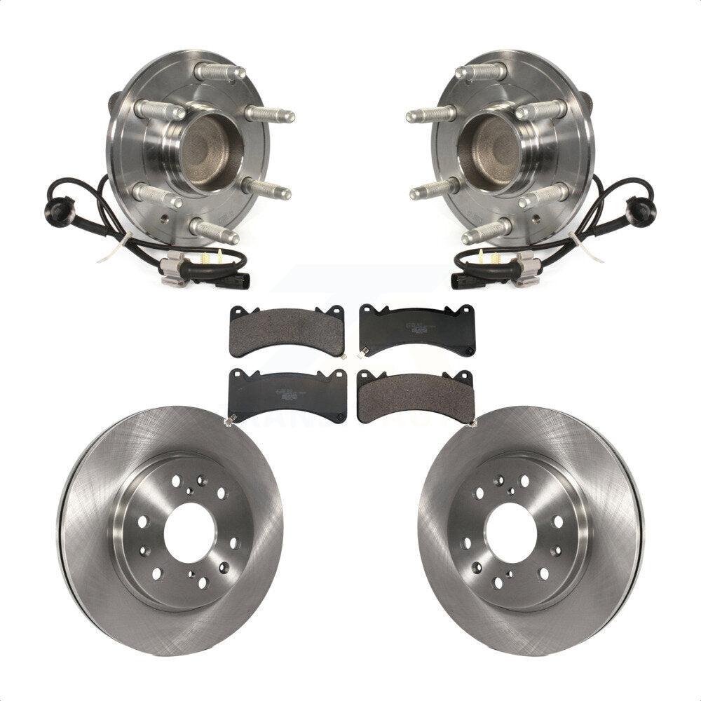 Kit de plaquettes de Rotor de frein, roulement de moyeu avant, pour GMC Sierra 1500 Chevrolet Silverado X