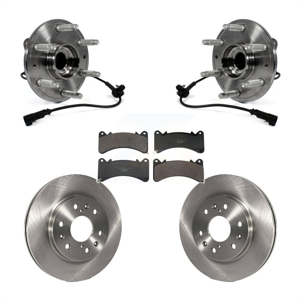 Kit de plaquettes de Rotor de frein, roulement de moyeu avant, pour GMC Sierra 1500 Chevrolet Silverado X