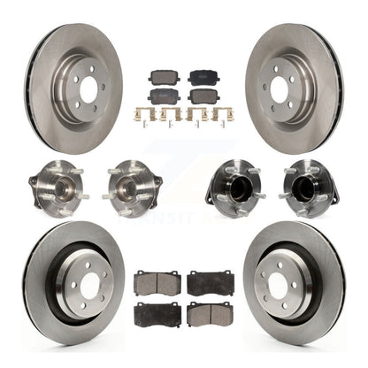 Kit de rotors et plaquettes de frein à disque, roulements de moyeu avant et arrière (10 pièces) pour Dodge Charger