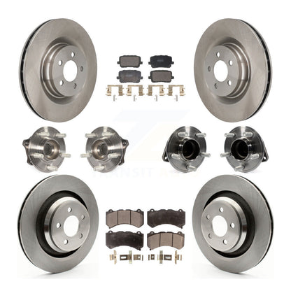 Kit de rotors et plaquettes de frein à disque, roulements de moyeu avant et arrière (10 pièces) pour Dodge Charger