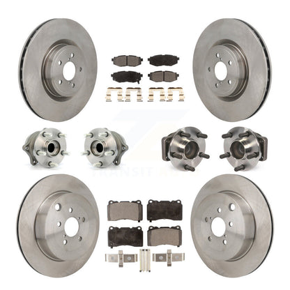 Kit de plaquettes de Rotor de frein à disque, roulement de moyeu avant et arrière (10 pièces) pour Subaru BRZ Bas 2017