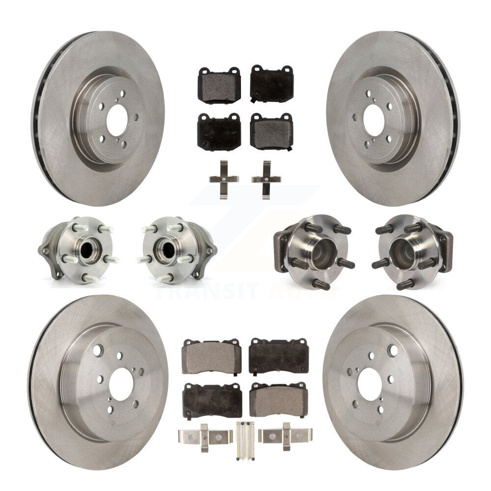 Kit de plaquettes de Rotor de frein à disque, roulement de moyeu avant et arrière (10 pièces) pour Subaru BRZ Toyota 8