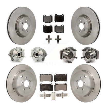Kit de plaquettes de Rotor de frein à disque, roulement de moyeu avant et arrière (10 pièces) pour Subaru BRZ Toyota 8