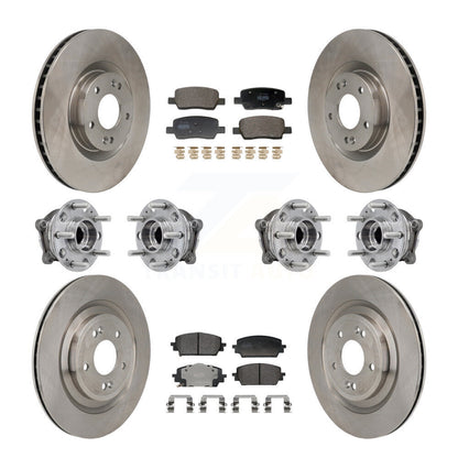 Kit de plaquettes de Rotor de frein à disque, roulement de moyeu avant et arrière (10 pièces) pour Hyundai Santa Fe Ki