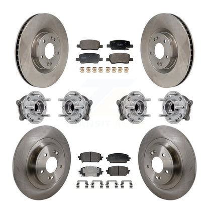Kit de Rotor et de plaquettes de frein, roulement de moyeu avant et arrière (10 pièces) pour Hyundai Santa Cruz AW