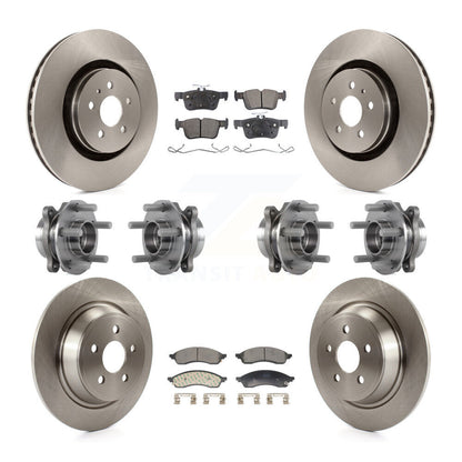 Kit de plaquettes de Rotor de frein, roulement de moyeu avant et arrière (10 pièces) pour Lincoln Nautilus AW 22-23