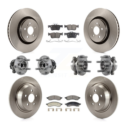 Kit de plaquettes de Rotor de frein, roulement de moyeu avant et arrière (10 pièces) pour Lincoln Nautilus FW 22-23