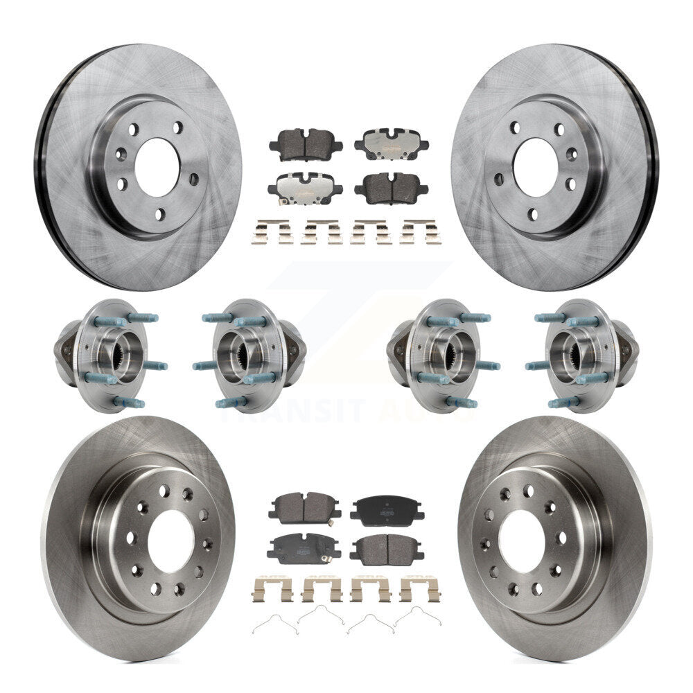 Kit de plaquettes de Rotor de frein, roulement de moyeu avant et arrière (10 pièces) pour Chevrolet Equinox GMC 4W