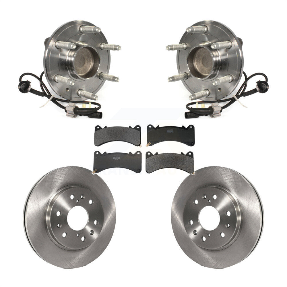 Kit de plaquettes de Rotor de frein, roulement de moyeu avant, pour GMC Sierra 1500 Chevrolet Silverado X