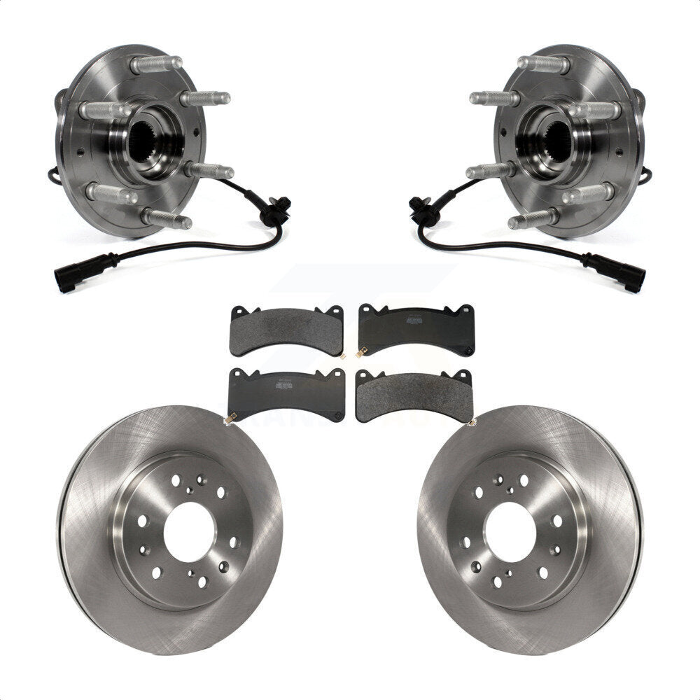 Kit de plaquettes de Rotor de frein, roulement de moyeu avant, pour GMC Sierra 1500 Chevrolet Silverado X