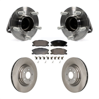 Ensemble de roulements de moyeu avant, Rotors et plaquettes de frein à disque, Kit pour Dodge Charger