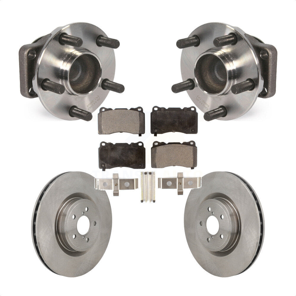 Ensemble de roulement de moyeu avant, Rotor de frein à disque et Kit de plaquettes pour Subaru BRZ Toyota 8