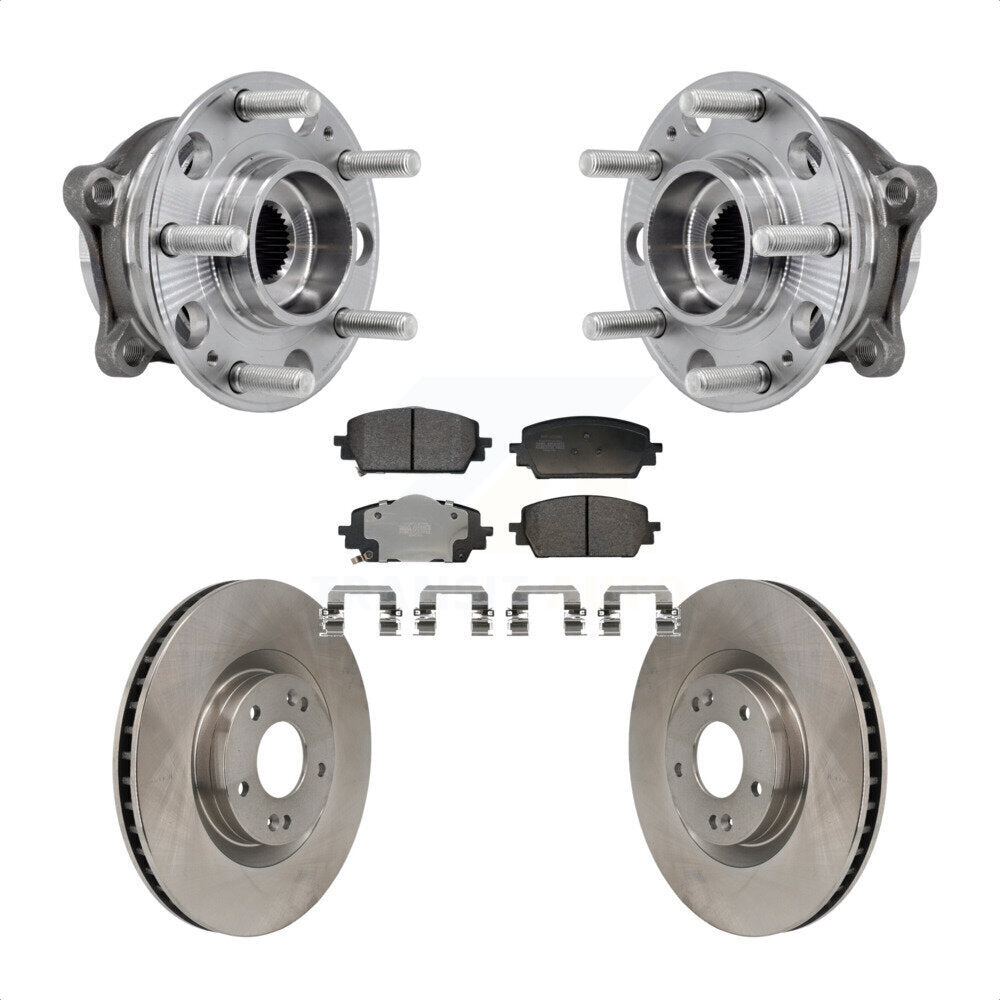 Kit de plaquettes de Rotor de frein à disque, roulement de moyeu avant, pour Hyundai Santa Fe Kia Sorento Cru