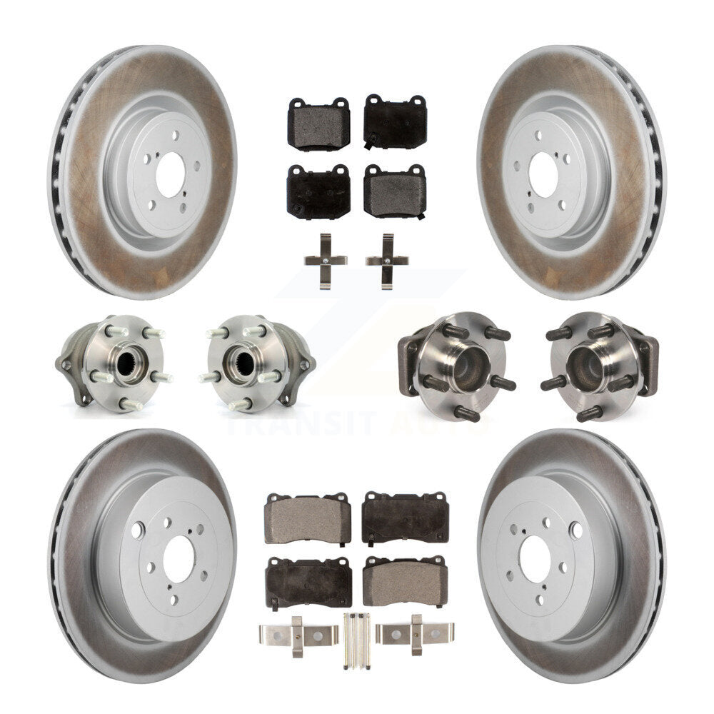 Kit de plaquettes de rotor de frein, roulement de moyeu avant et arrière (10 pièces), pour Subaru BRZ Toyota 8