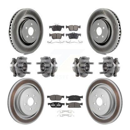 Kit de plaquettes de rotor de frein, roulement de moyeu avant et arrière (10 pièces) pour Lincoln Nautilus AW
