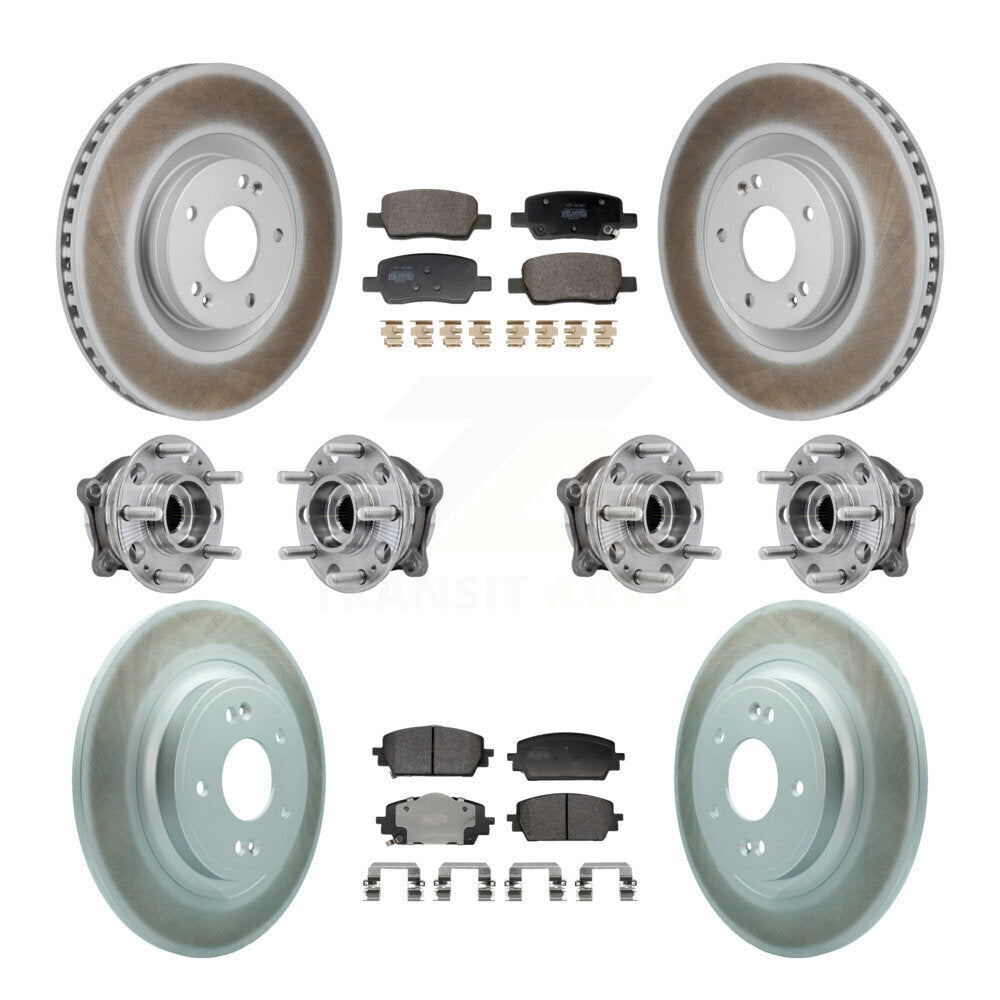 Kit de plaquettes de rotor de frein, roulement de moyeu avant et arrière (10 pièces), pour Hyundai Santa Fe Ki