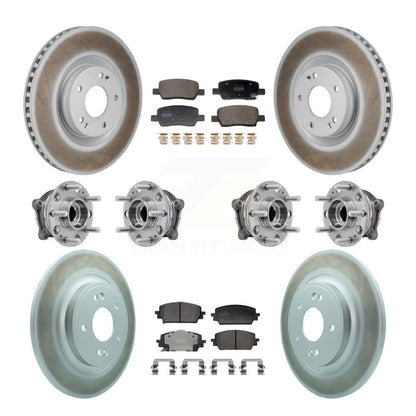 Kit de plaquettes de rotor de frein, roulement de moyeu avant et arrière (10 pièces), pour Hyundai Santa Fe Ki