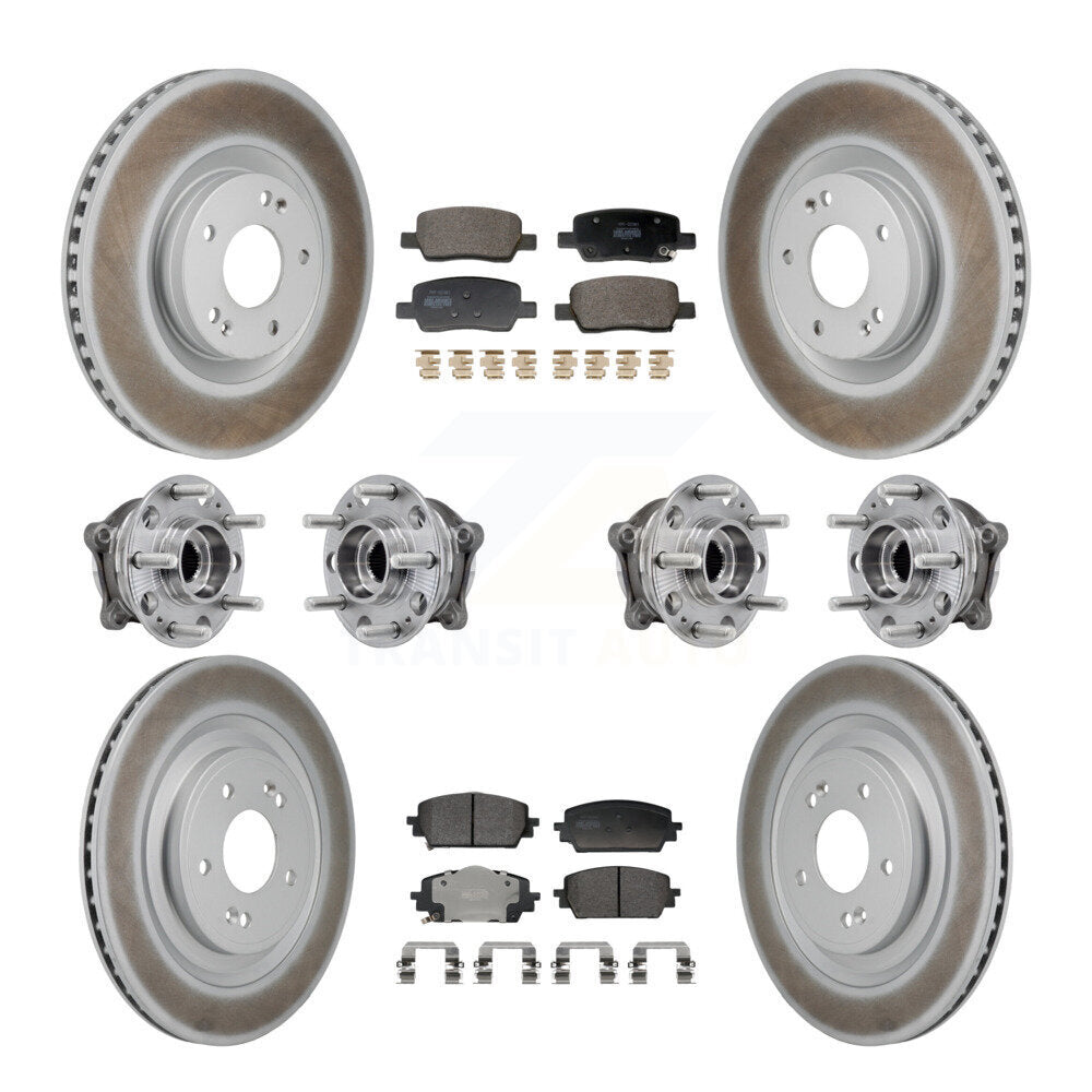 Kit de plaquettes de rotor de frein, roulement de moyeu avant et arrière (10 pièces), pour Hyundai Santa Fe Ki