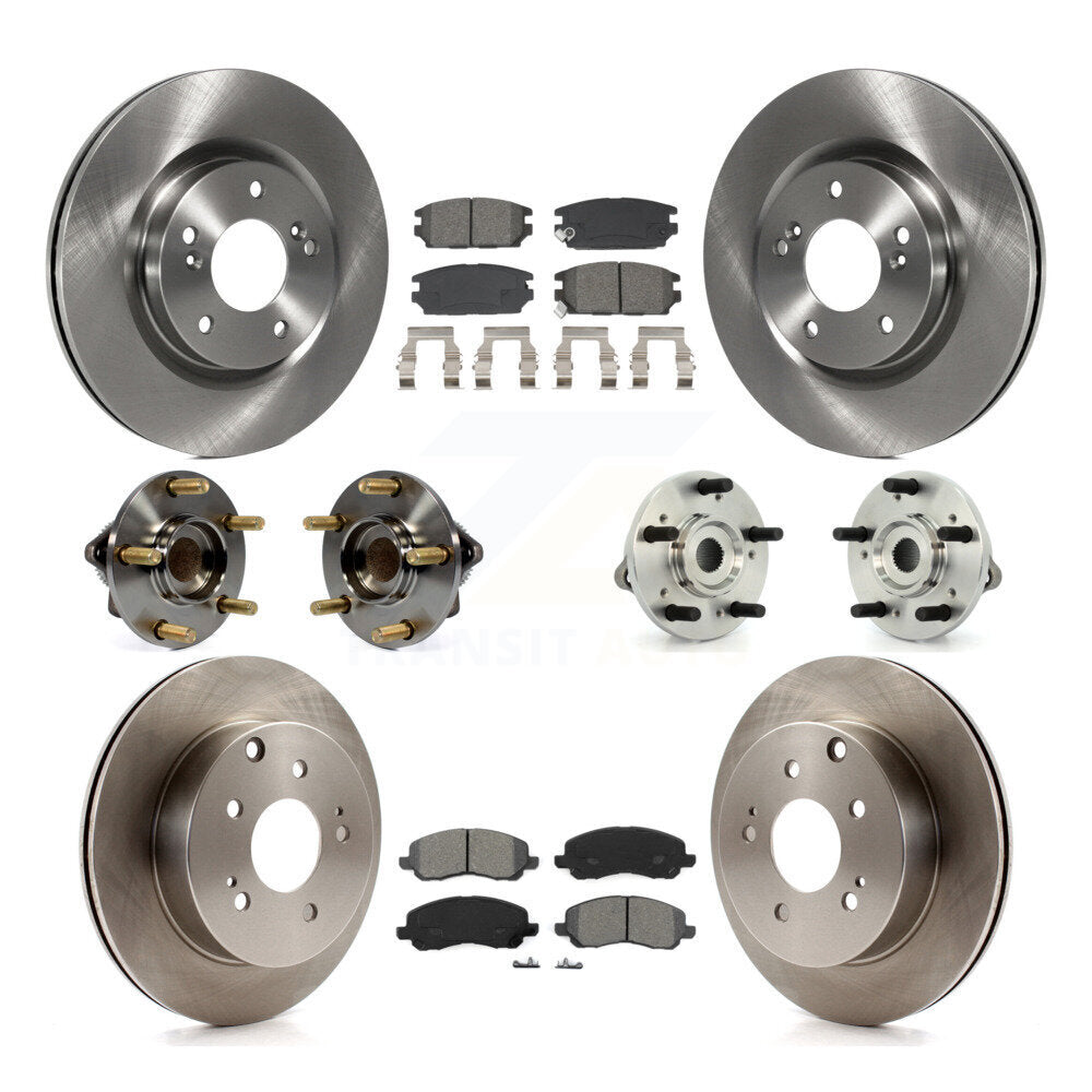 Kit de plaquettes de Rotor de frein, roulement de moyeu avant et arrière (10 pièces) pour Mitsubishi Eclipse Galan