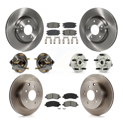 Kit de plaquettes de Rotor de frein, roulement de moyeu avant et arrière (10 pièces) pour Mitsubishi Eclipse Galan